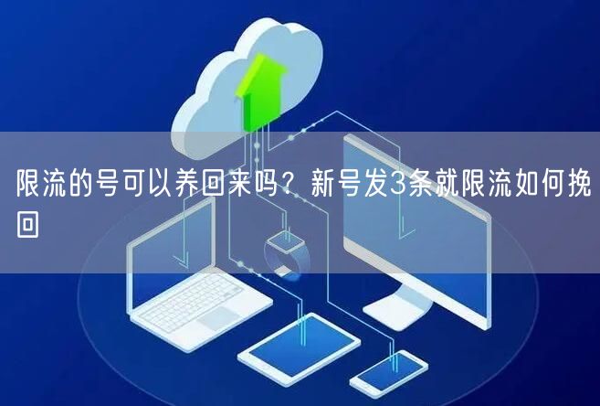 限流的号可以养回来吗？新号发3条就限流如何挽回